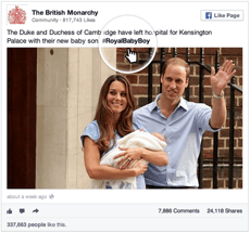 Royal Baby Hashtag